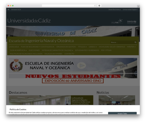 WordPress theme Theme UCA - navales.uca.es