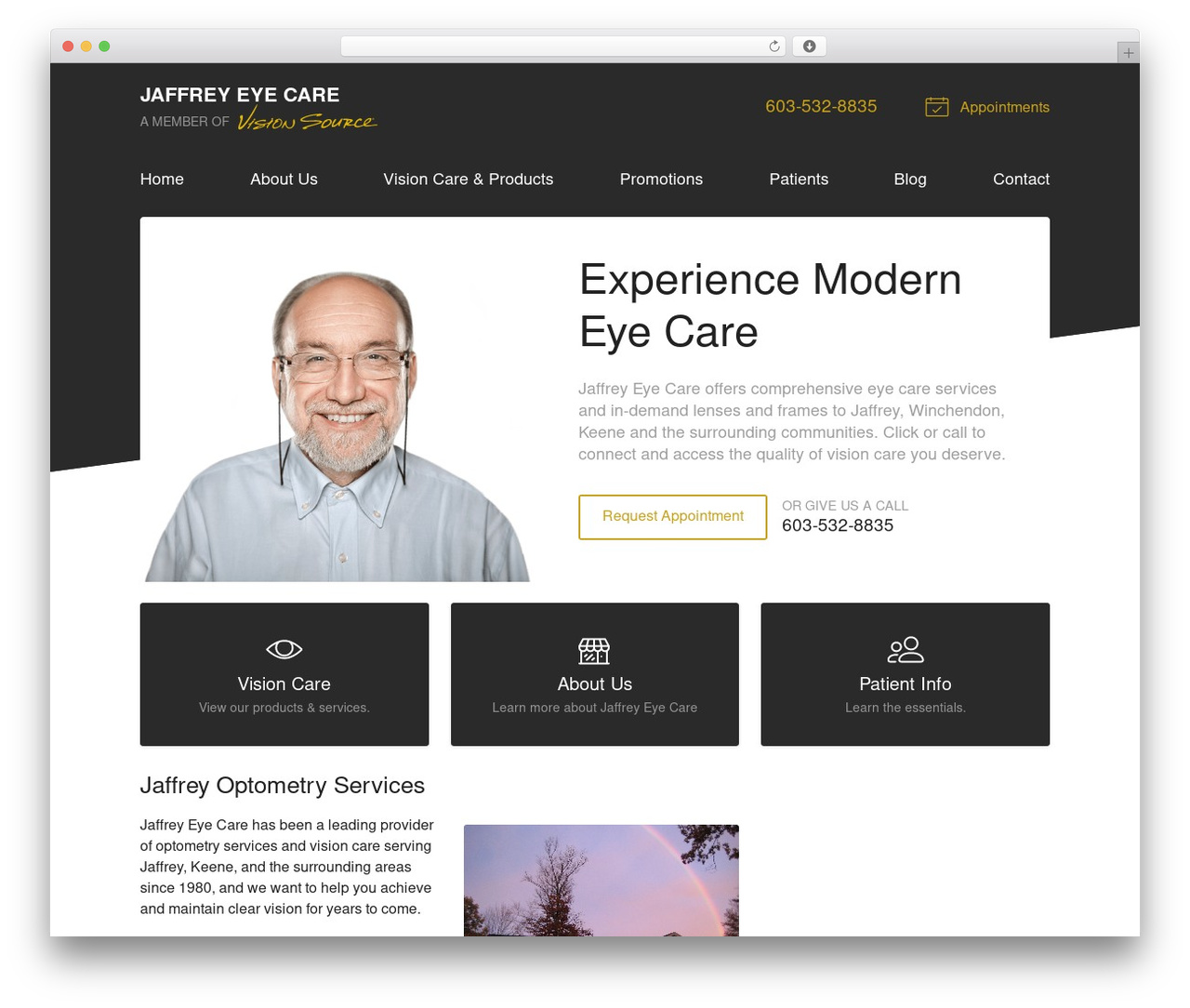 WordPress theme VS Theme #3 - visionsource-jaffrey.com