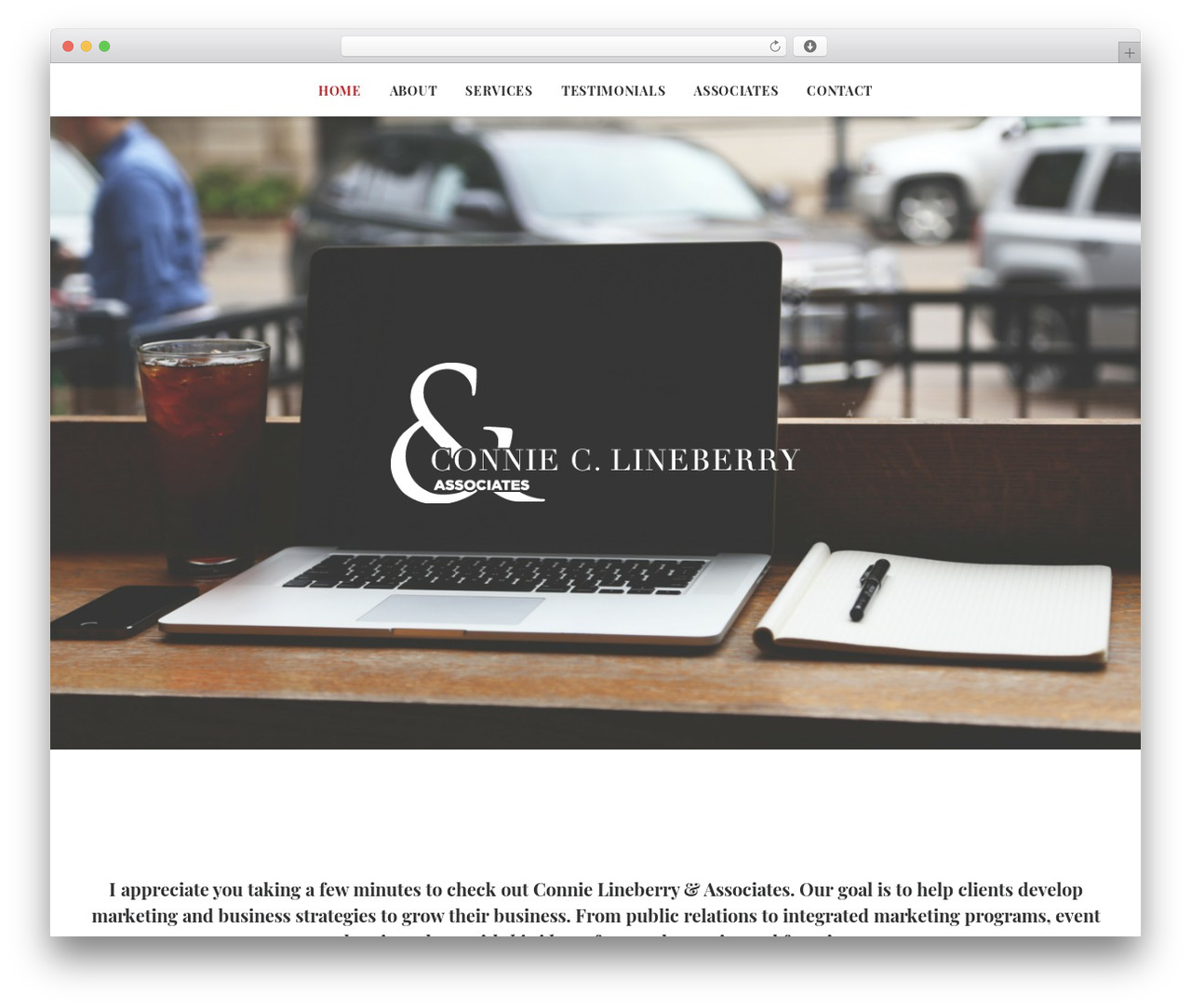 WordPress website theme Uncode - connielineberry.com