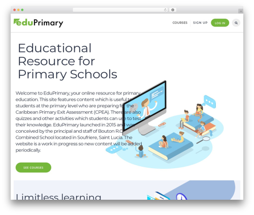 WP theme MasterStudy - eduprimary.com