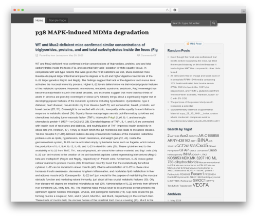 zBench WordPress theme - p38-mapk.info