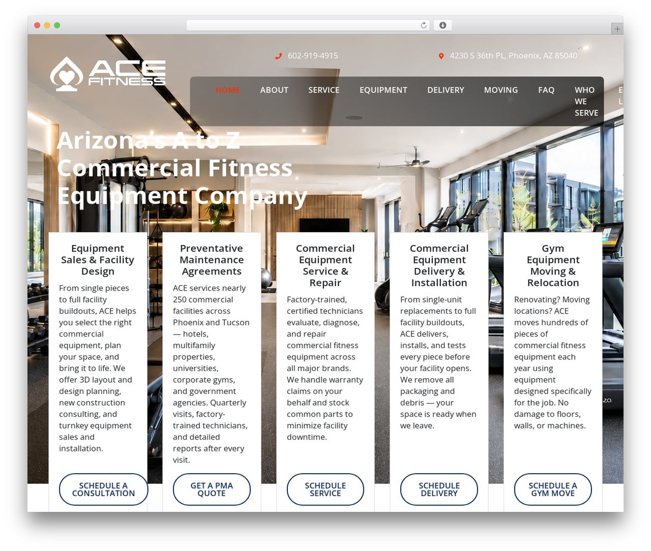 Ace Bootstrap theme WordPress - acefitnessaz.com