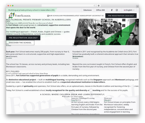 Breakdance Zero Theme WordPress website theme - fort-school.com