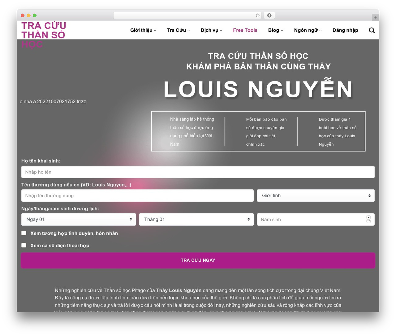 DevVN Theme WordPress theme - tracuuthansohoc.com DevVN Theme WordPress theme - tracuuthansohoc.com