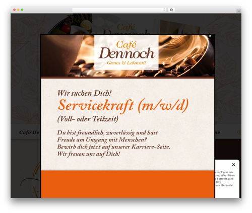Divi WordPress theme - cafe-dennoch.de