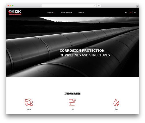 Dkdk premium WordPress theme - dkdk-corporation.com