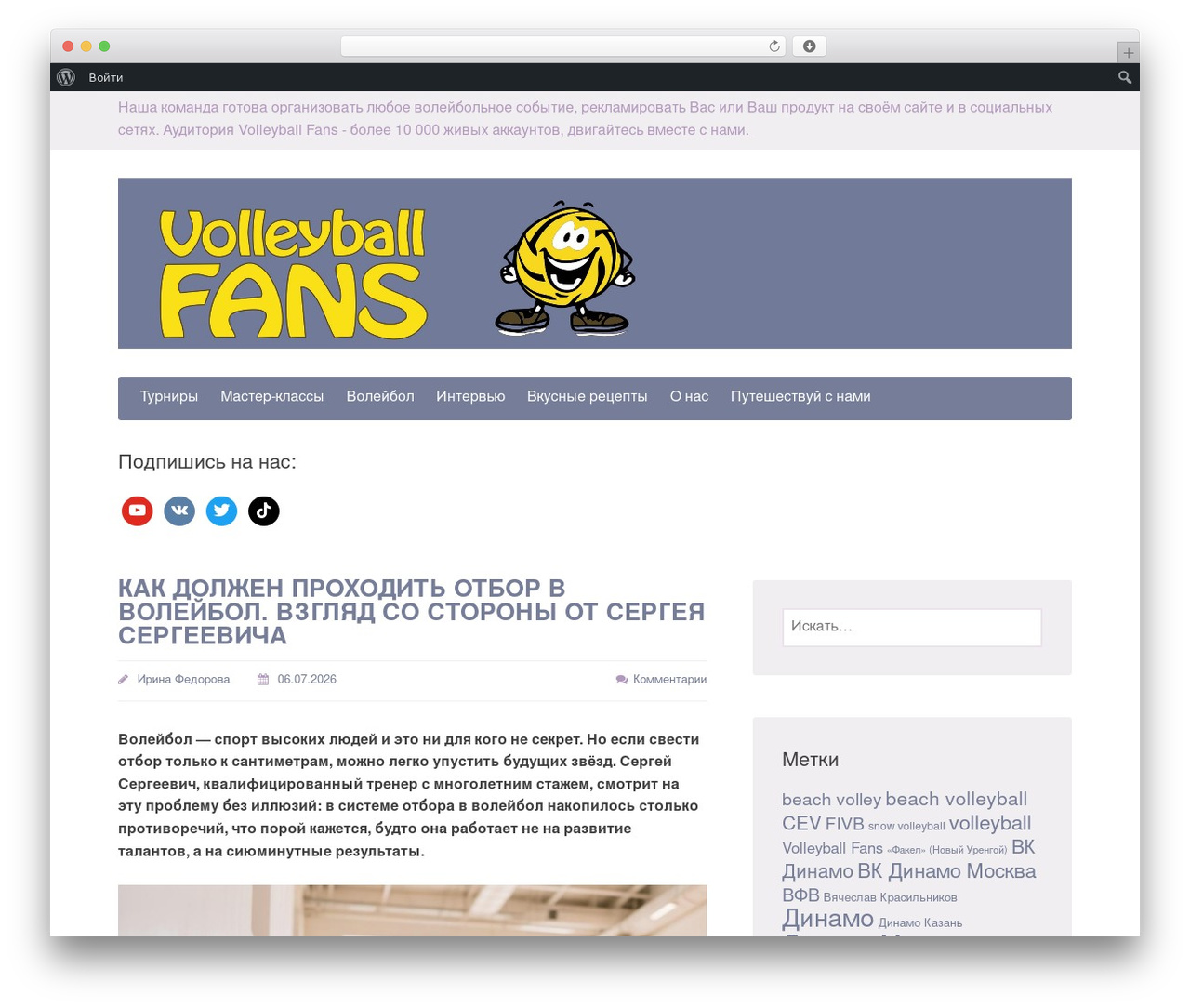 Presentation Lite WordPress theme - volleyballfans.ru