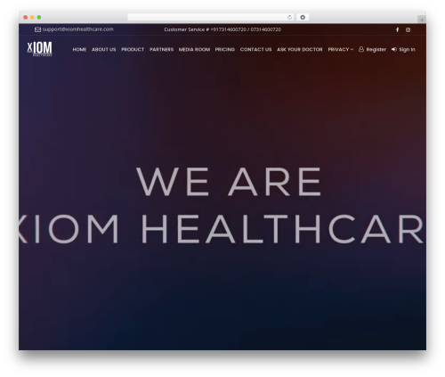 Rare WordPress theme - xiomhealthcare.com