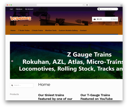 Storefront WordPress theme - vcshobbies.com