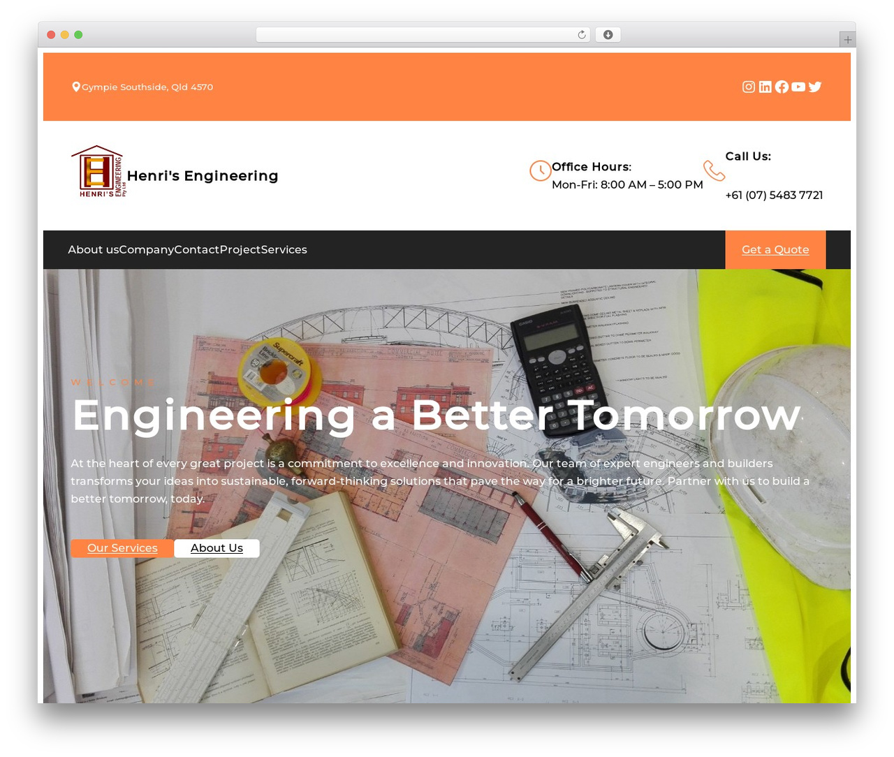Structify WordPress theme design - henrisengineering.com Structify WordPress theme design - henrisengineering.com
