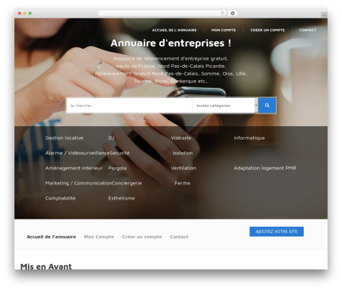 Theme WordPress Directory Theme - annuairedespme.com