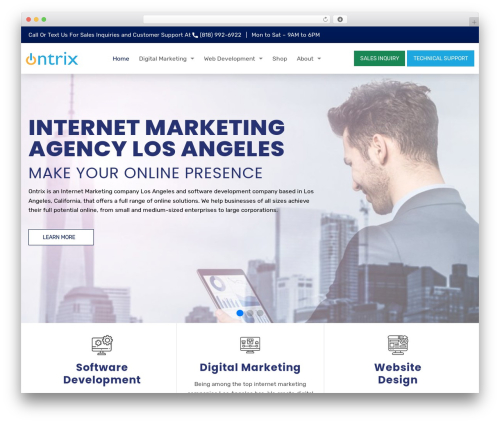 Unique Blank Theme WP theme - www.ontrix.com