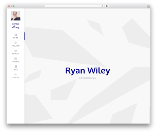 Unique WordPress theme - wileyryan.com