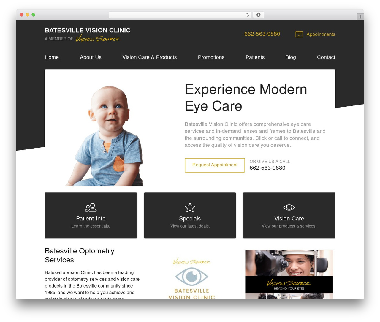 VS Theme #3 WordPress theme - visionsource-batesvillevisionclinic.com