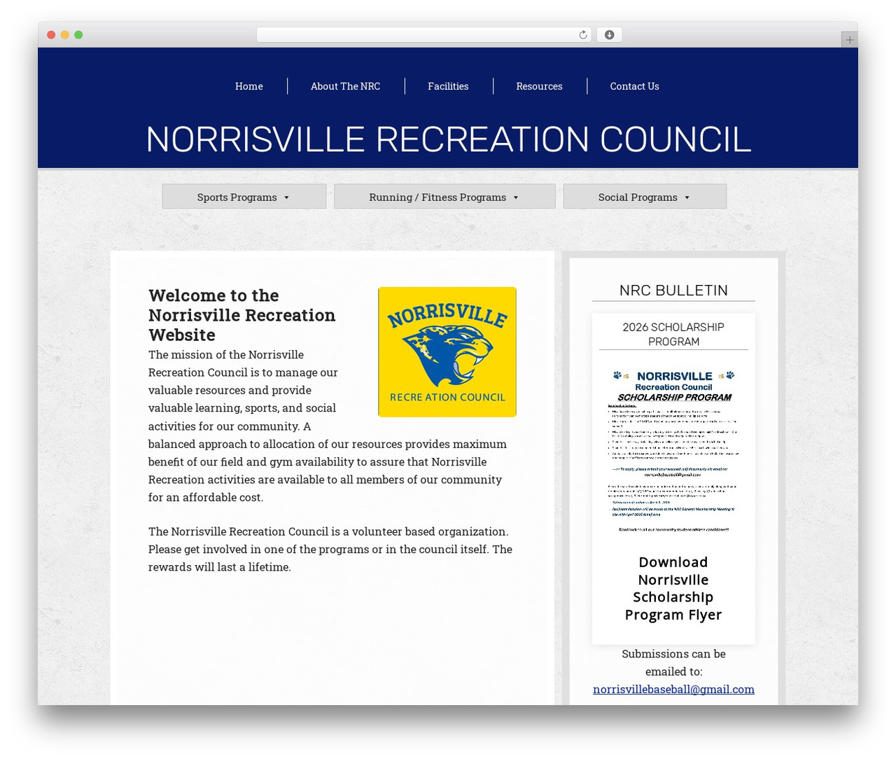 WordPress theme Themify Basic - norrisvillerec.org