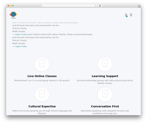 WordPress theme Facultic - www.turkishwithipek.com