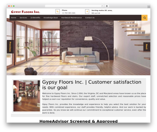 WordPress theme Interior Designs - gypsyfloors.com