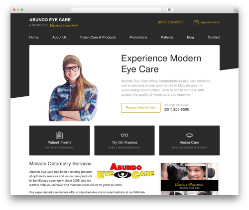 WordPress theme VS Theme #3 - visionsource-abundoeyecare.com