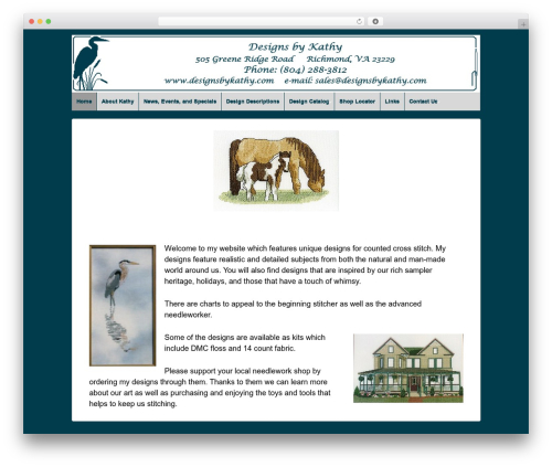 WordPress website theme Responsive Pro - designsbykathy.com