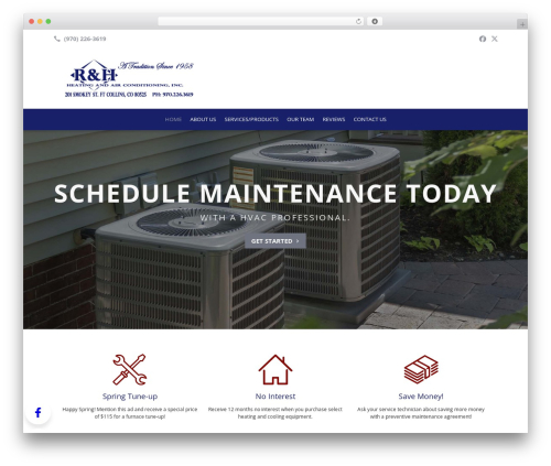 Beacon Theme premium WordPress theme - randhheatingandair.com