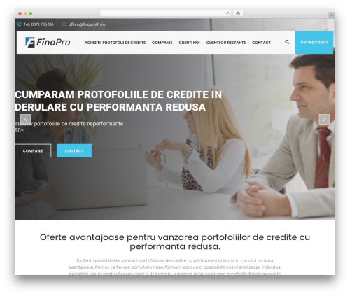 Consultive WordPress theme - finopro.ro