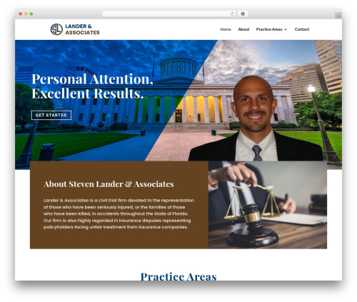 A excited testimonials WordPress plugin - landerlaw.com