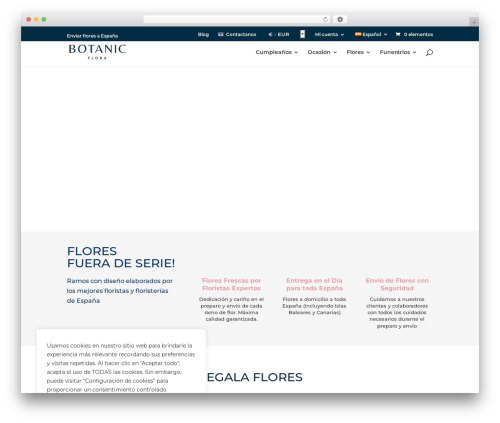 Divi theme WordPress - botanicflora.com
