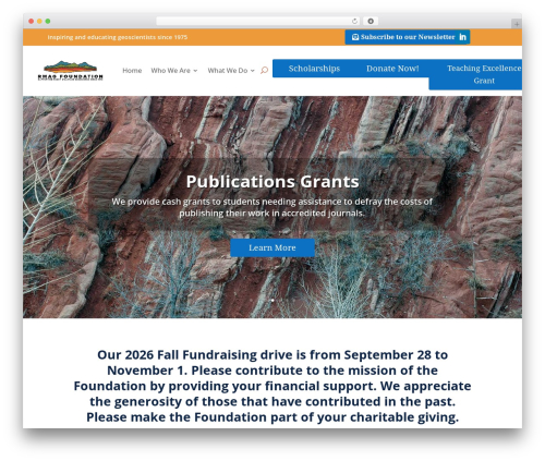 Divi WordPress theme - rmagfoundation.org
