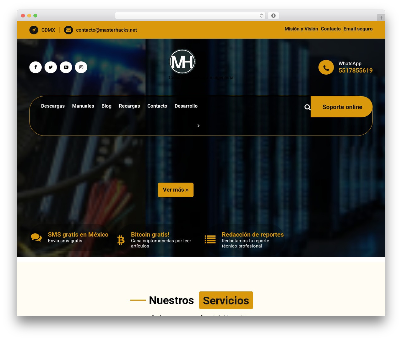 Eractor WordPress theme - masterhacks.net