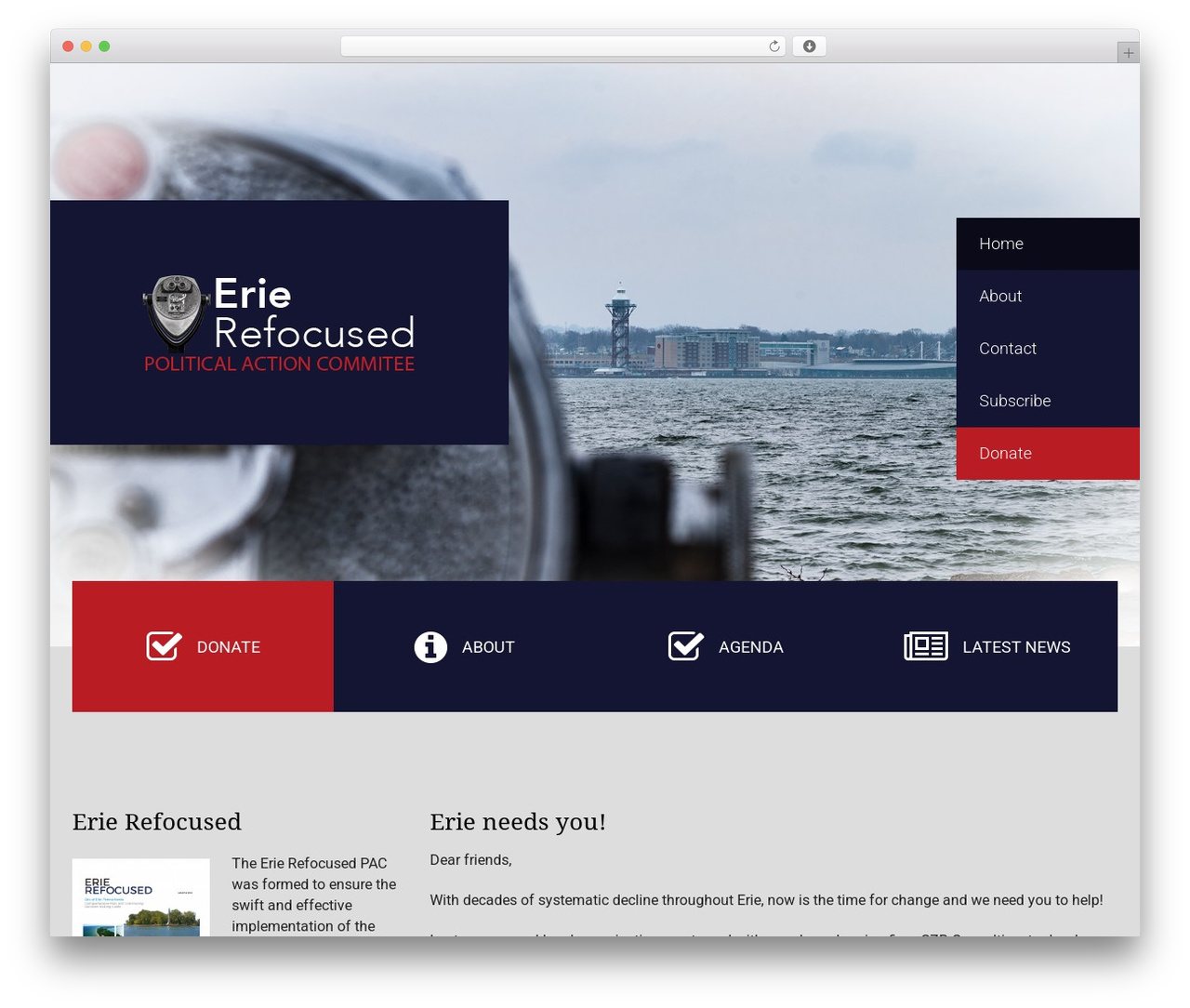 FrontRunner theme WordPress - erierefocused.org FrontRunner theme WordPress - erierefocused.org