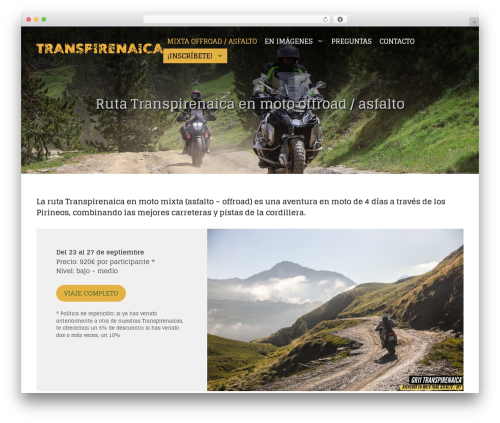 GeneratePress WP theme - transpirenaicaenmoto.com
