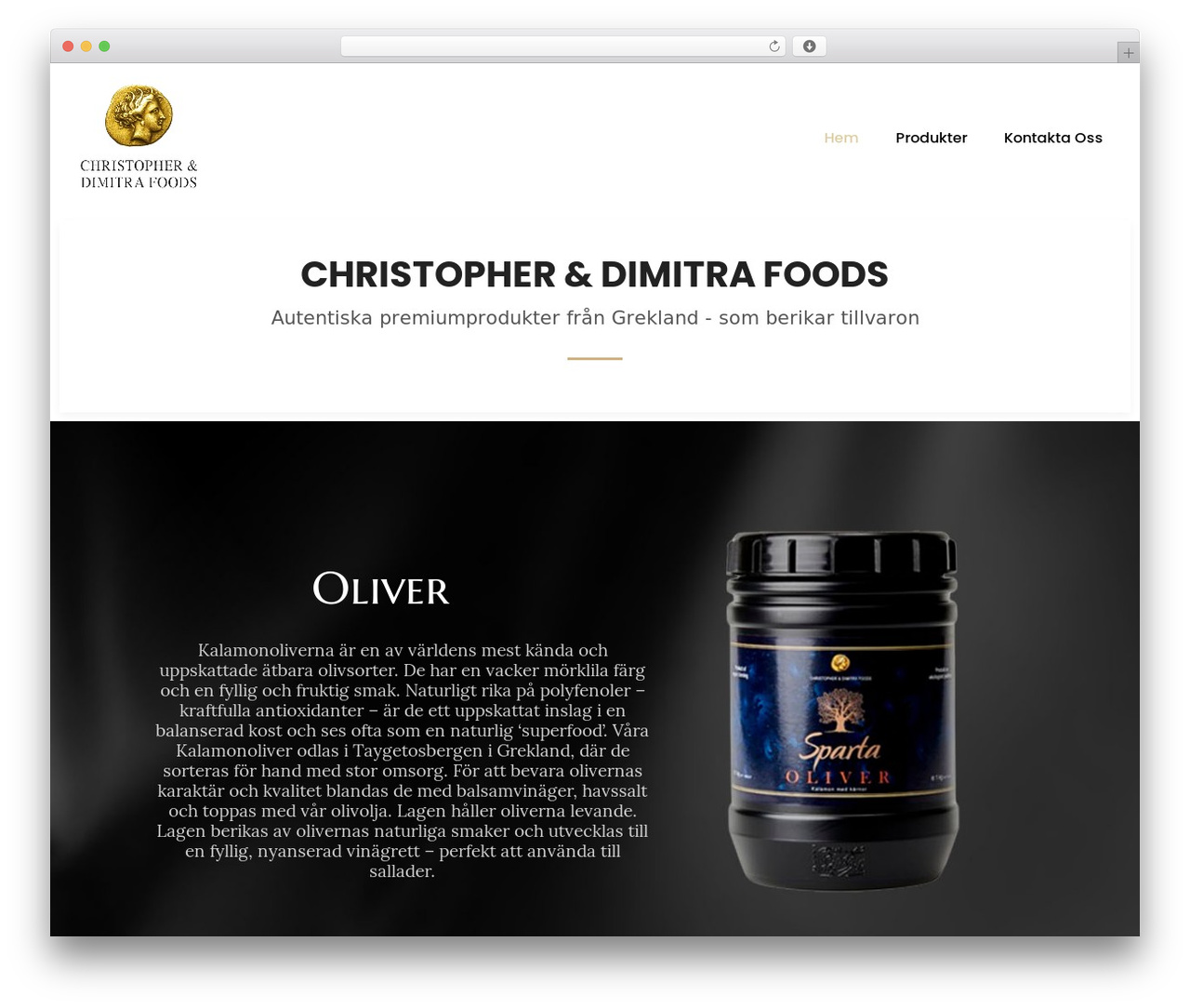 Hello Elementor WordPress theme - dimitragourmet.com