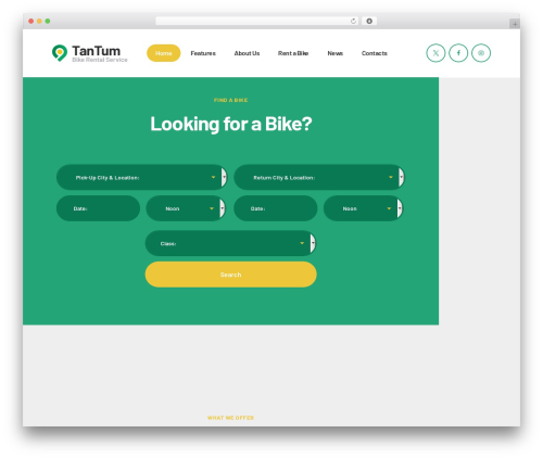 tantum WordPress theme - bicycle.tantum.ancorathemes.com