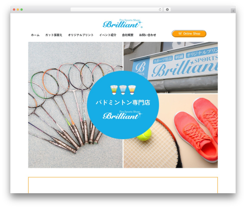 Themify Basic WordPress theme - brilliantsports.jp