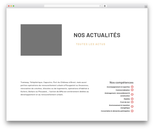WordPress theme BMA - brest-bma.fr