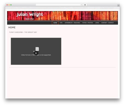 WordPress theme Customify - julian-wright.com