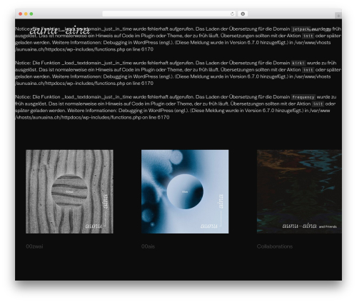 WordPress theme frequency - aunuaina.ch