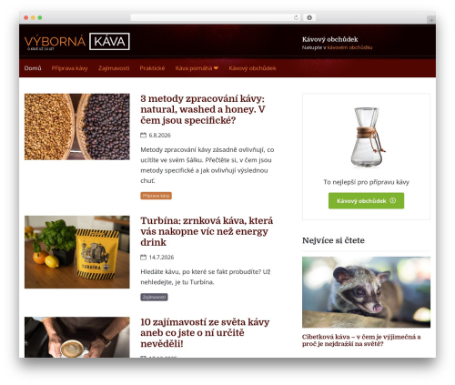 WordPress theme VK2020 - vybornakava.cz