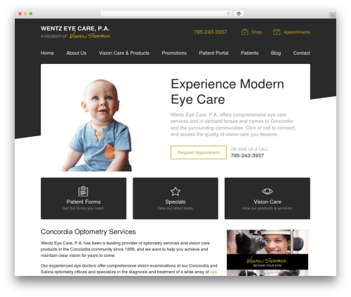 WordPress theme VS Theme #3 - visionsource-wentzeyecare.com