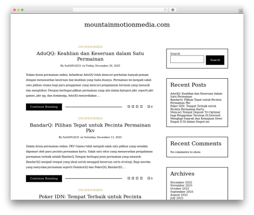 WordPress theme Writee - mountainmotionmedia.com WordPress theme Writee - mountainmotionmedia.com