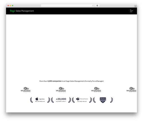 WordPress website theme Forcemanager - www.forcemanager.com