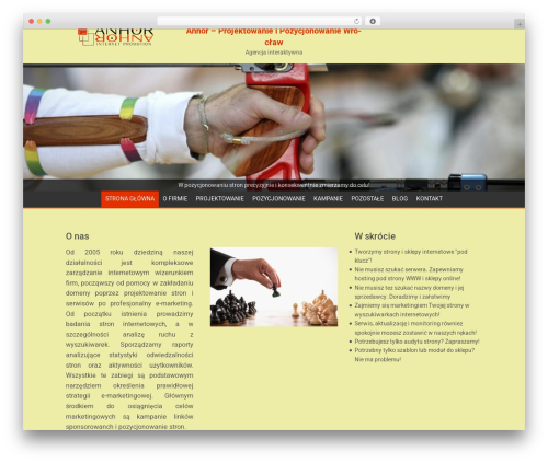 Anhor Theme WordPress template - anhor.pl