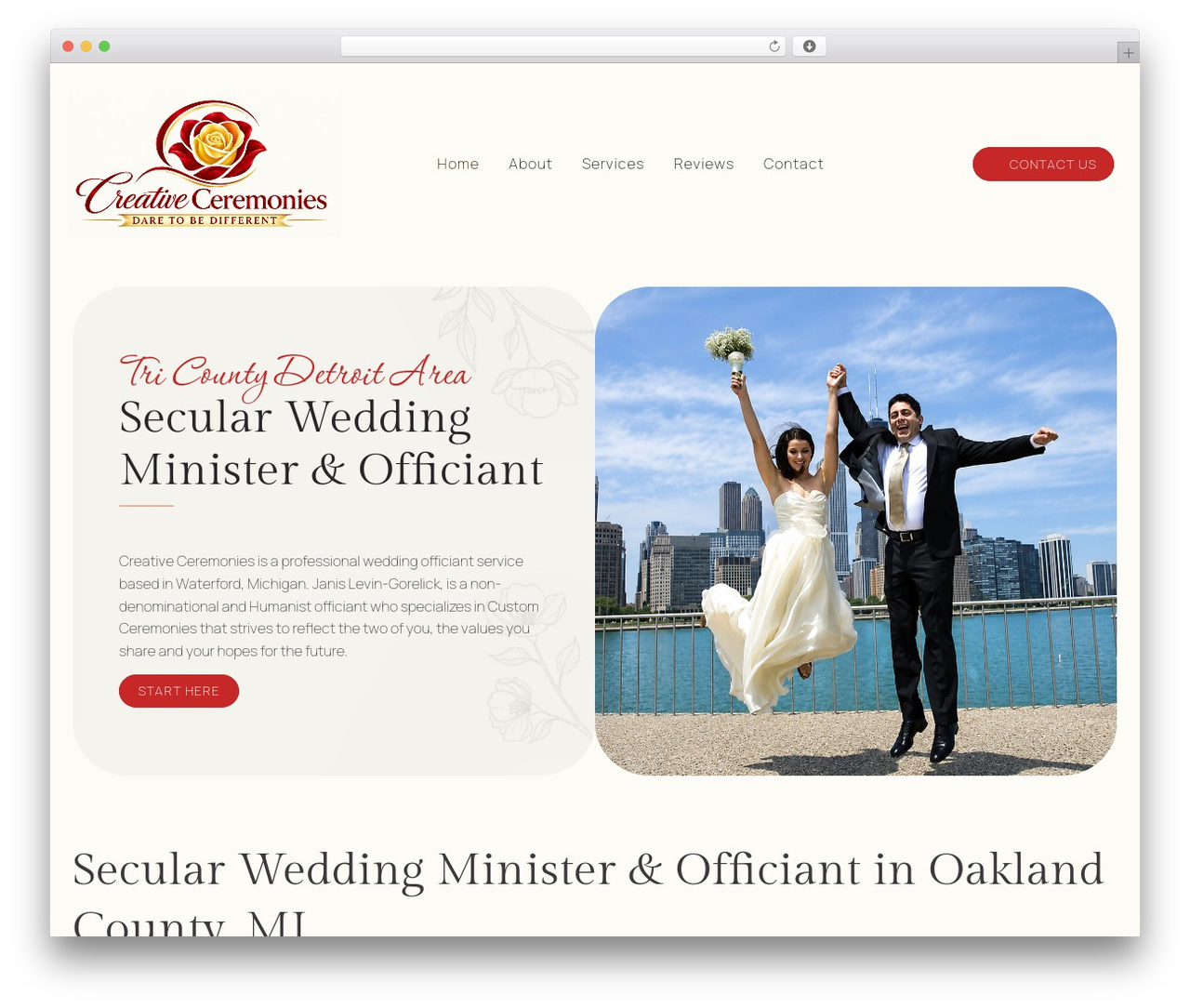 Architect theme WordPress - secularceremonies.net
