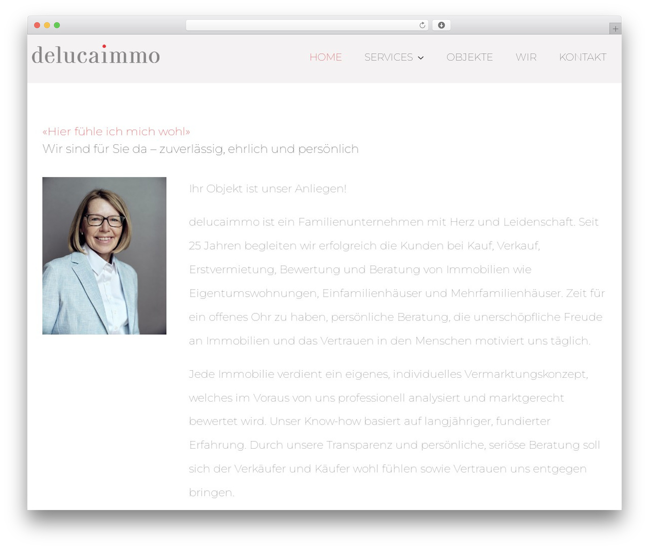Avada theme WordPress - delucaimmo.ch
