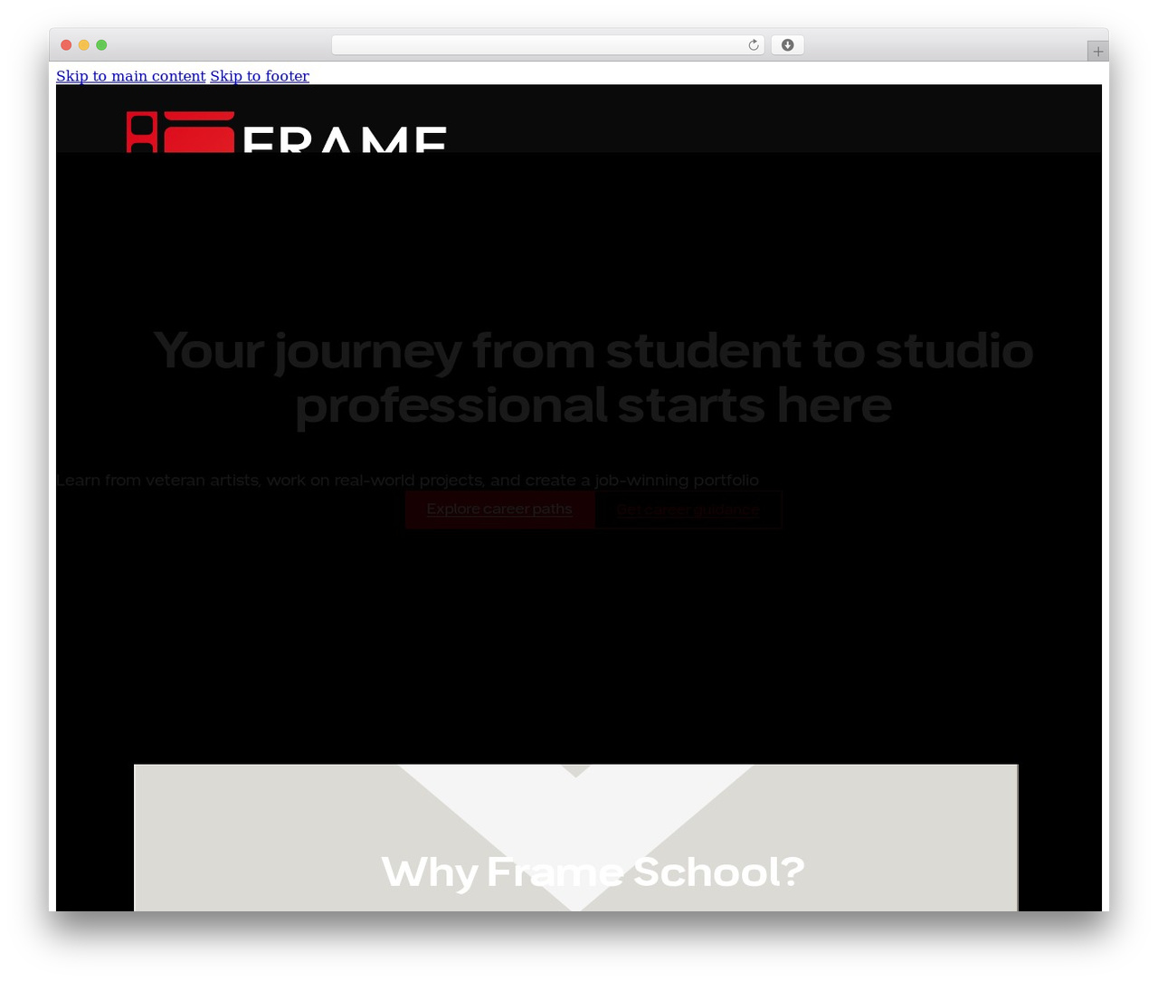 Bricks WordPress theme - frameschool.in