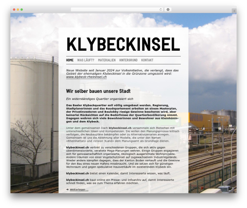 bytes & bones WP theme - klybeckinsel.ch