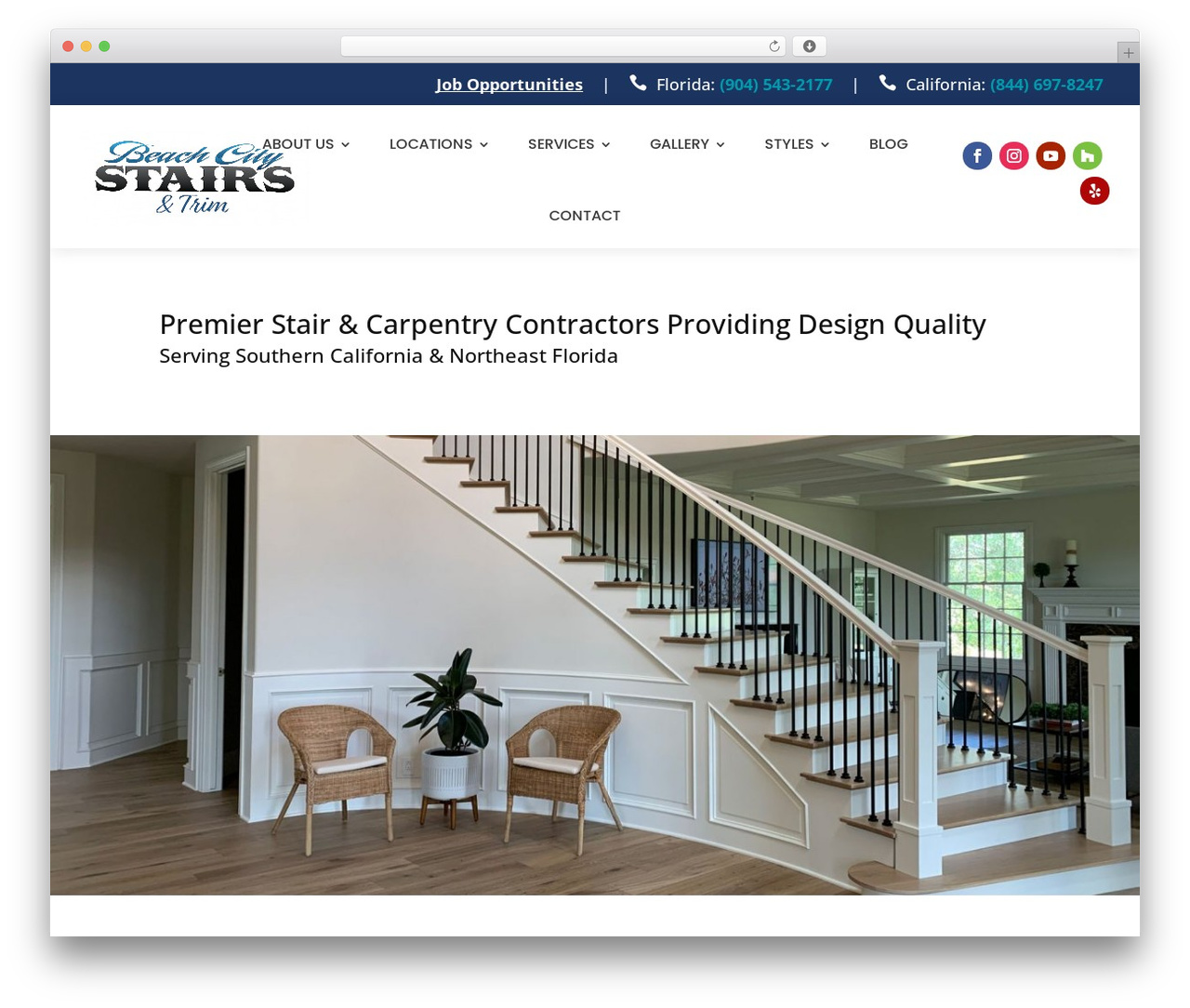Divi WordPress theme - beachcitystairs.com