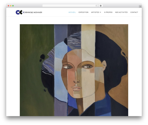 Divi WordPress theme - galeriecorinnelemonnier.com