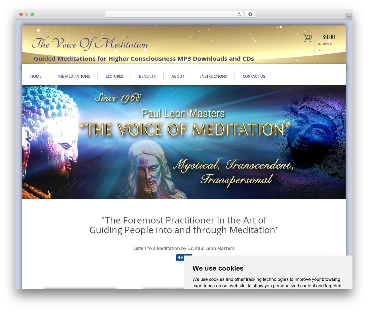 Genesis WordPress store theme - voiceofmeditation.com