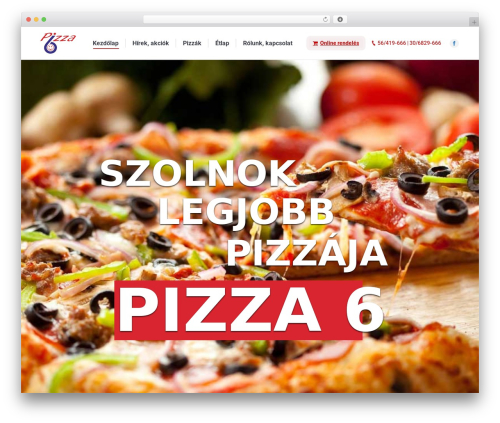Foodpress WordPress plugin - pizza6szolnok.hu